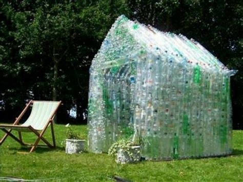 Greenhouse From Empty Bottles Garden Shed Diy Bottle Garden Plastic