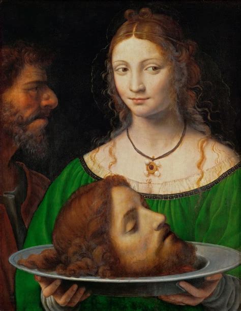 Salome With The Head Of Saint John The Baptist Painting Bernardino Luini Oil Paintings