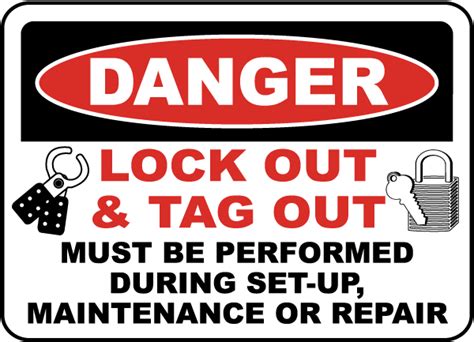 Danger Lock Out Tag Out Sign Claim Your Discount