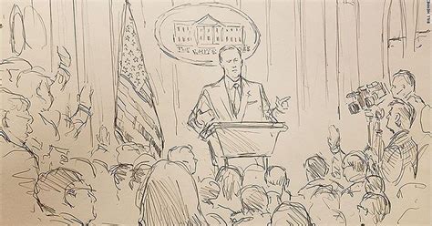 Cnn Sent Its Supreme Court Sketch Artist To The Off Camera White House Press Briefing