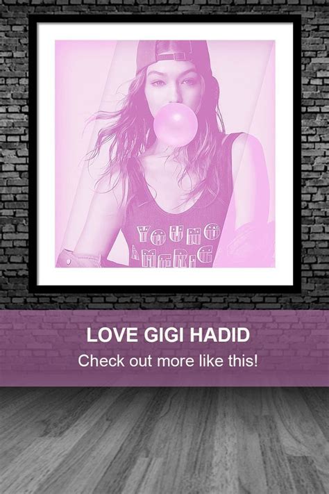 Gigi Hadid Art Print Canvas Print Framed Print Acrylic Print Metal