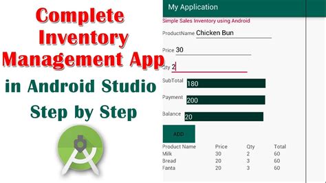 A simple stock management and inventory web app, designed for small businesses and this a demo/prototype repository for a simple stock management and inventory system. Complete Inventory Management App in Android studio Step by Step - YouTube