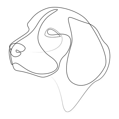 Beagle One Line Dog Art By Addillum Line Art Drawings Dog Line