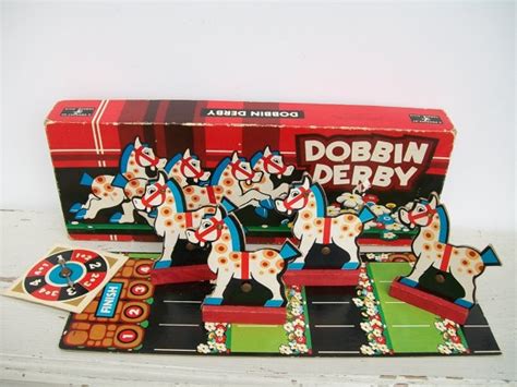 1950 Dobbin Derby Board Game Vintage Board Games Board Games Derby