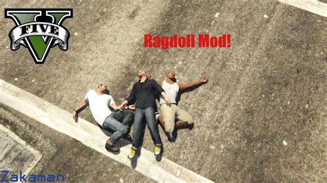 Grand Theft Auto V Ragdoll Mod By Digital Flix Youtube