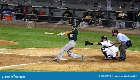Baseball Hitting The Ball Editorial Stock Photo Image Of Major