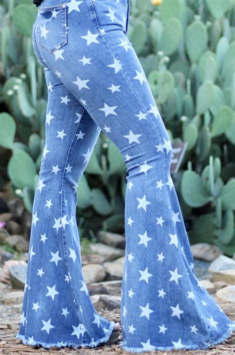 Star Bell Bottom Flare Jeans Flare Jeans Bell Bottom Jeans Outfit Bell Bottoms Outfit