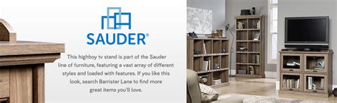 Sauder 414720 Furniture Tv Stand Salt Oak Kitchen And Dining