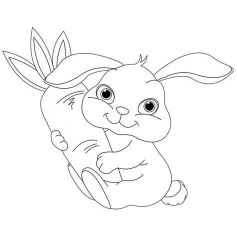 Voir plus d'idées sur le thème lapin, dessin été, lapin drôle. Dessin Lapin | Coloriage lapin, Coloriage animaux, Dessin ...