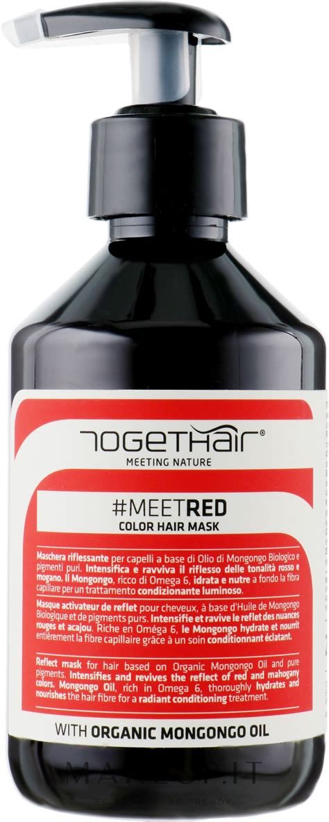 Togethair Meeting Nature Color Hair Mask Red Maschera Riflessante Per Capelli Makeupit