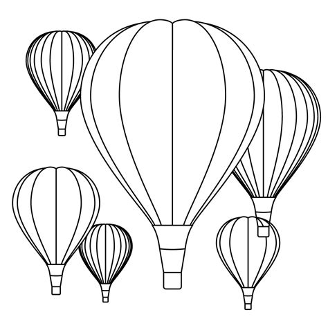 Free Hot Air Balloon Coloring Pages at GetColorings.com | Free printable colorings pages to