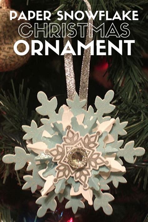 How To Make A Paper Snowflake Christmas Ornament The