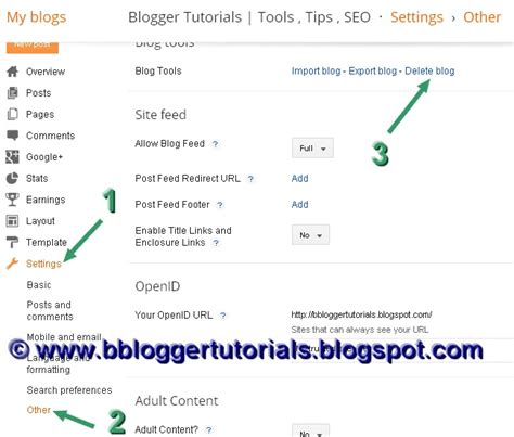 How To Delete Blog On Blogger