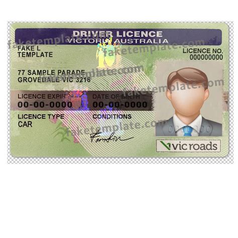 Blank Australian Drivers License Template Plmfact