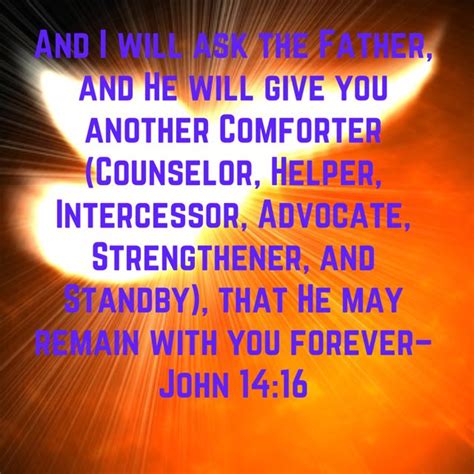John 14 16 Amplified Bible Amplify Counselors Advocate Helper