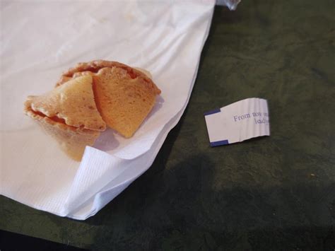 My Fortune Cookie Only Came With Half Of A Fortune It Was Stuck In The