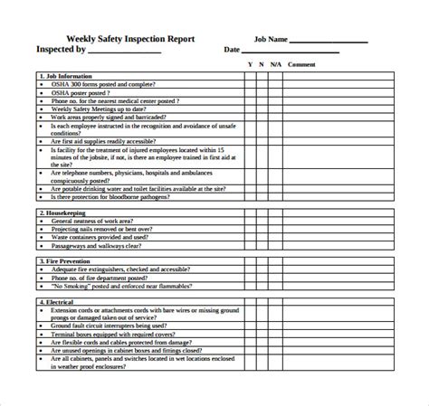 Safety Inspection Report Summary Sample Inspection Report Hot Sex Picture