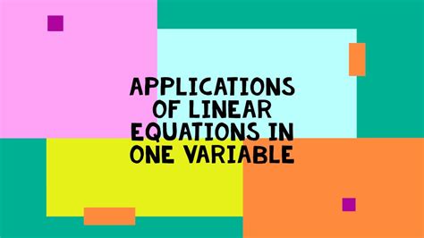 Solving quadratic equations harder example khan academy solve equation with step by math problem solver how to graphical . Applications of Linear Equations in One Variable - YouTube