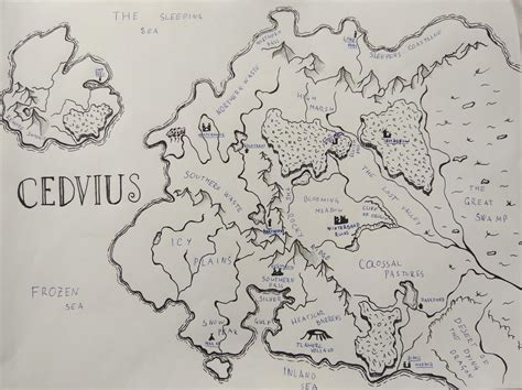 Oc My First Try At Making Fantasy Maps Would Appreciate Your Opinion