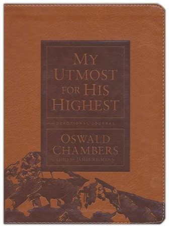 My Utmost For His Highest Devotional Journal Updated Edition Oswald