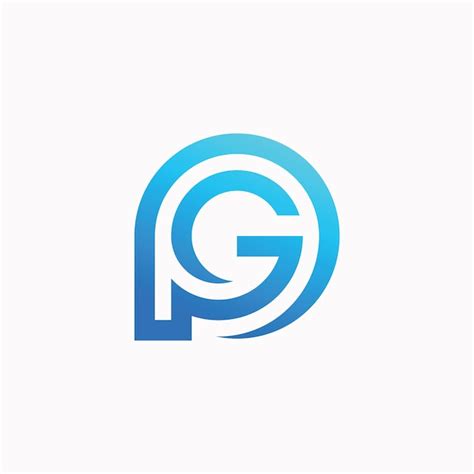 Premium Vector Pg Initials Logo Design
