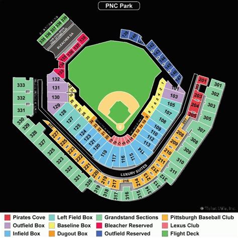 Pnc Park Seating Chart Seating Charts Chart Pnc Park