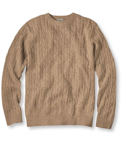 Cashmere Sweater Crewneck Cable Knit