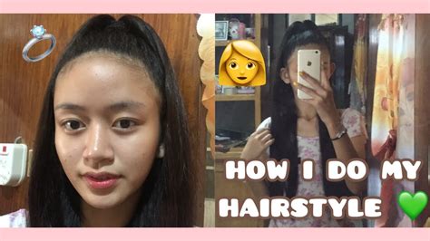how i do my hairstyle everyday ♥️ philippines youtube