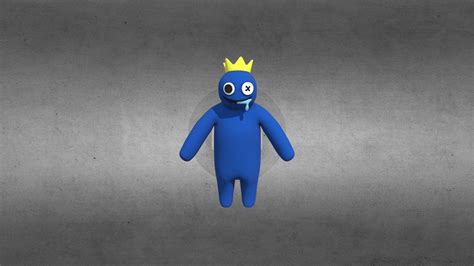 Bluefromrainbowfriendsrigged Download Free 3d Model By Horror