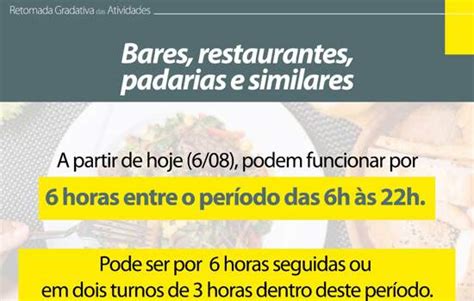 Abertura De Bares E Restaurantes Até 22h Passa A Valer Abc Do Abc