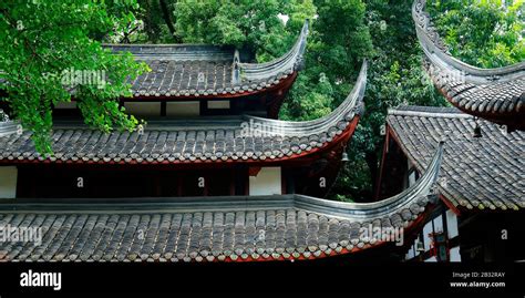 View Of Traditional Roof Tile Of Chinese Buildings Stock Photo Alamy