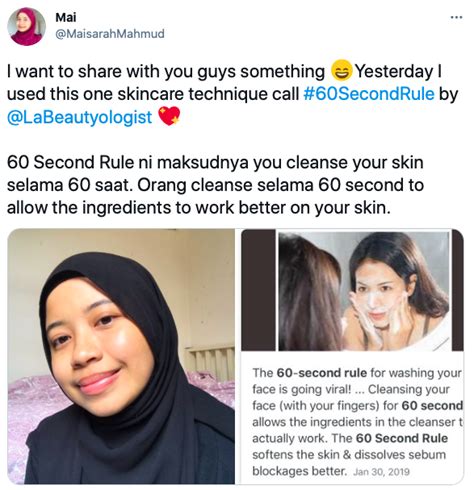 Cuci Muka Guna Teknik 60 Second Rule Hasilnya Kulit Wajah Flawless