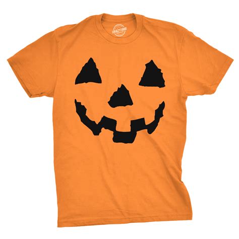 Crazy Dog T Shirts Pumpkin Face T Shirt Funny Halloween Jack O