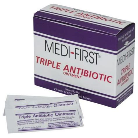 Triple Antibiotic Ointment 05g Packet 2 Boxes 50 Packets Ms 60772