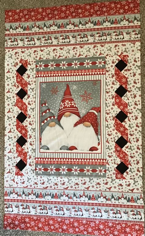 Christmas Gnomes Quilt Patterns Panel Quilts Quilting Projects