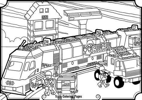 Lego Train Coloring Pages at GetDrawings | Free download