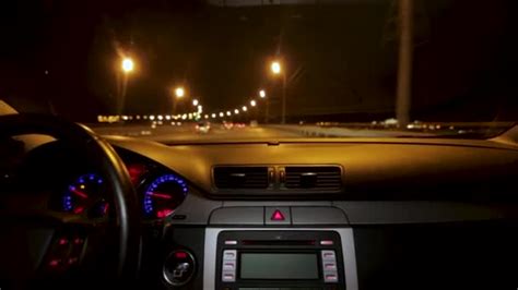 Driving A Car At Night — Stock Video © Gudella 85023228