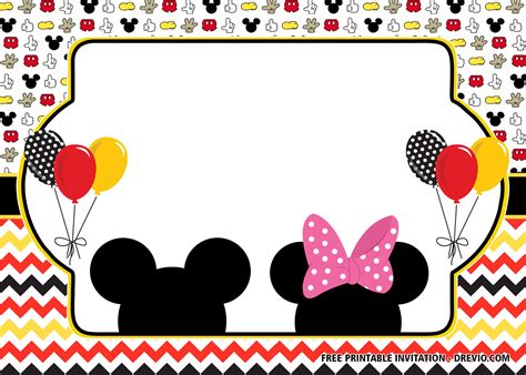 Free Printable For Mickey Minnie Birthday