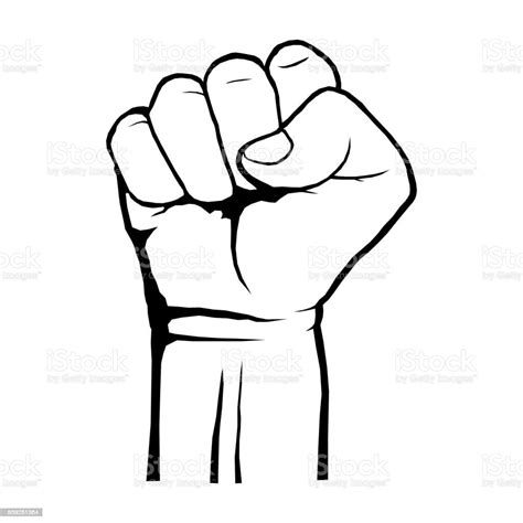 Human Clenched Fist Protest Rebel Revolution Poster A Symbol Of