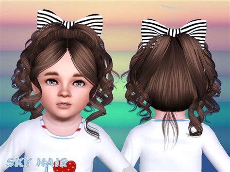 The Sims Resource Skysims Hair Toddler Jiolu 245