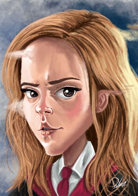 Hermione Granger Harry Potter Art Drawings Caricature Celebrity Caricatures