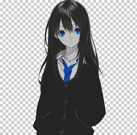 Black Hair Aesthetic Anime Girl Profile Pic Aesthetic