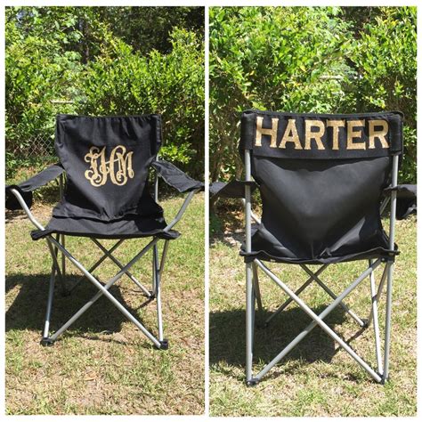 Monogrammed Camp Chair Beach Chair Personalized Folding Chair Sports