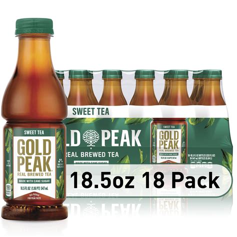 Gold Peak Sweetened Black Iced Tea Drink 185 Fl Oz 18 Pack