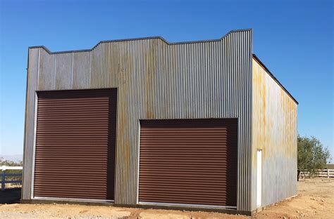 Uncoated Steel Garage In 2021 Backyard Garage Steel Buildings House
