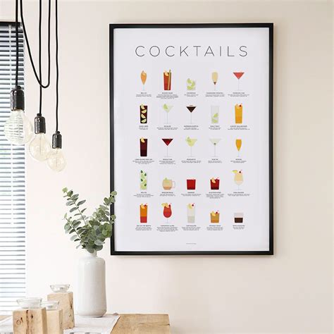 Cocktail Poster Cocktail Print Cocktail Art Bar Poster Cocktail Ts Cocktail Recipe