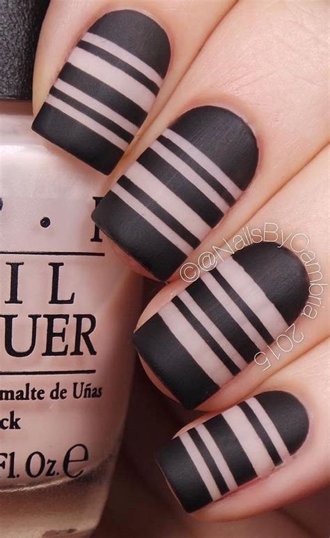 This is an easy nail art design for a beginner. 40 Cool Matte Nail Art Designs You Need To Try Right Now ...