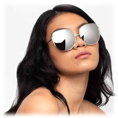 linda farrow 847 c2 oversized sunglasses white gold linda farrow eyewear avvenice