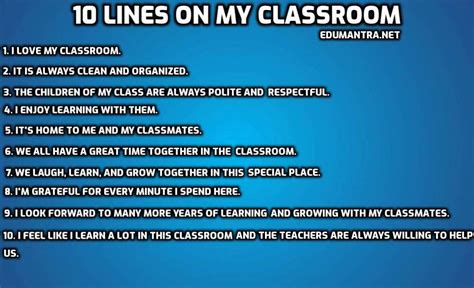 ⚡ My Classroom Essay For Class 2 Essay On My Classroom For All Class