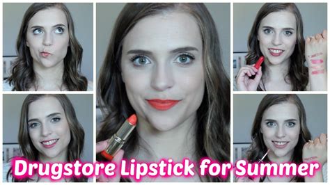 drugstore lipsticks for summer 2016 youtube